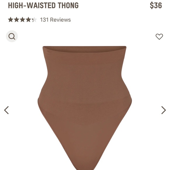 NWOT SKIMS High waisted Thong - Picture 2 of 6